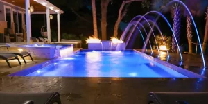 سیستم روشنایی و نورپردازی استخر هوشمندSmart pool lighting system 