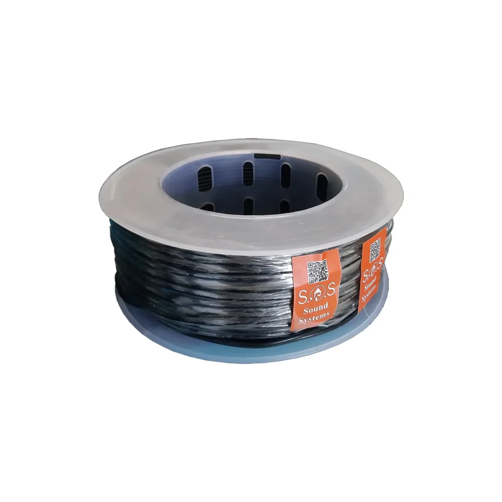 کابل AUX صوتی دو مغز و یک شیلد 2CX28 AWG با متراژ 100 متر