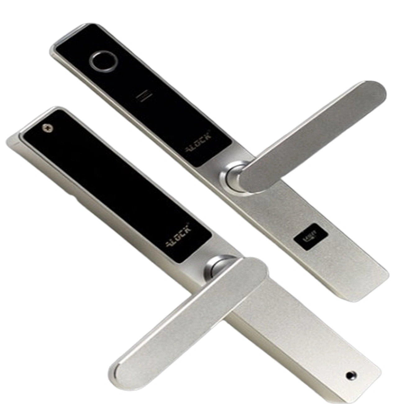 genius-smart-door-lock-silver-set-03-v2 دستگیره هوشمند D300