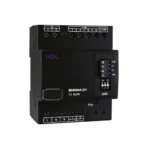 دیمر ۴ کانال ۰٫۵ آمپر HDL مدل MHD04A.231 با بدنه مشکی، ترمینالهای بالا و پایین، کلیدهای Dial Code و نشانگر وضعیت