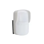 سنسور فضای باز HDL مدل MSOUT.4W با بدنه سفید مستطیلی، حسگر مایکروویو در قسمت جلو و پایه مشکی قابل تنظیم برای نصب بیرونی