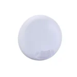سنسور داپلر سقفی HDL مدل MSW01.4C با بدنه گرد سفید، بخش حسگر مایکروویو در نمای جلو و طراحی مخصوص نصب سقفی