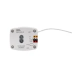 موتور پرده هوشمند HDL مدل MWC1-BP.10 با بدنه کشیده سفید، محور اتصال به ریل و کابل برق