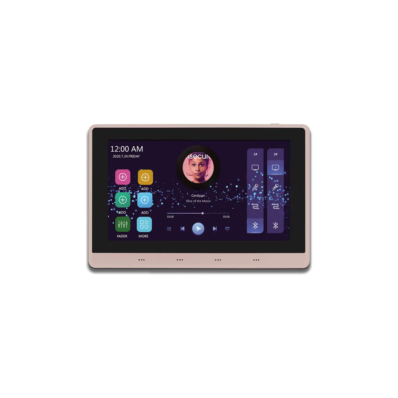 jx701-audio-touch-panel-16 تاچ پنل صوتی JX701 اندروید 11 با نمایشگر لمسی ۷ اینچی و ۸ کانال خروجی