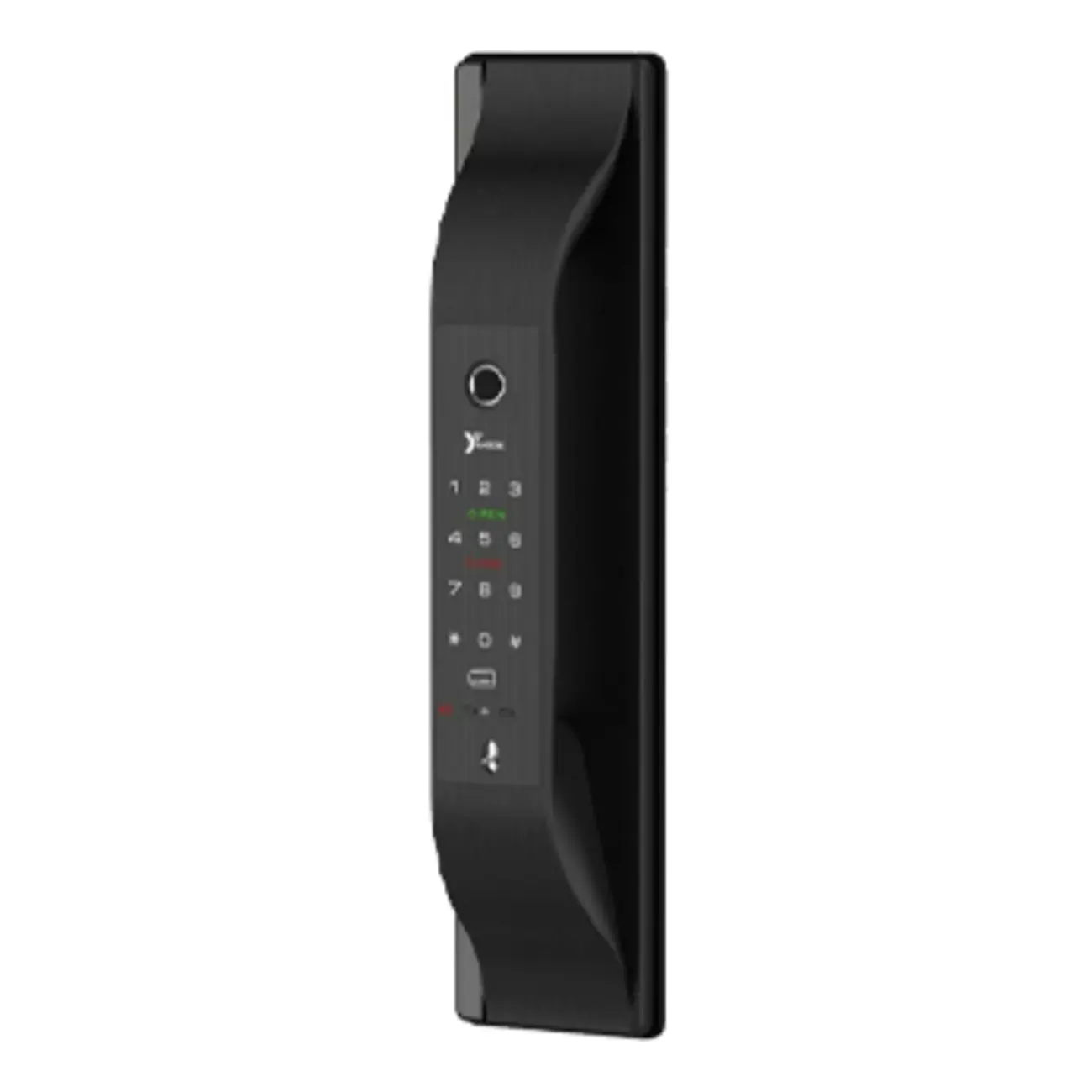 yucca-moon-plus-digital-door-lock-front-01 دستگیره هوشمند یوکا مدل Moon Plus با قابلیت ورود از طریق اثر انگشت، کارت، رمز عبور، تلفن همراه و ریموت