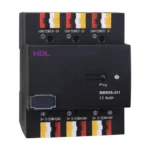 سوئیچ ۶ پورت Buspro برند HDL مدل MBR06.431 با شش رابط Buspro برای توسعه و تفکیک خطوط شبکه هوشمند