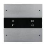 کلید فلزی چهار پل HDL Granite مدل MP4C.48 با چهار کلید فشاری فلزی و لیبلهای قابل شخصیسازی