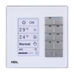 پنل هوشمند ۸ کلید HDL مدل MPL8.48-A با نمایشگر LCD و کلیدهای کنترلی