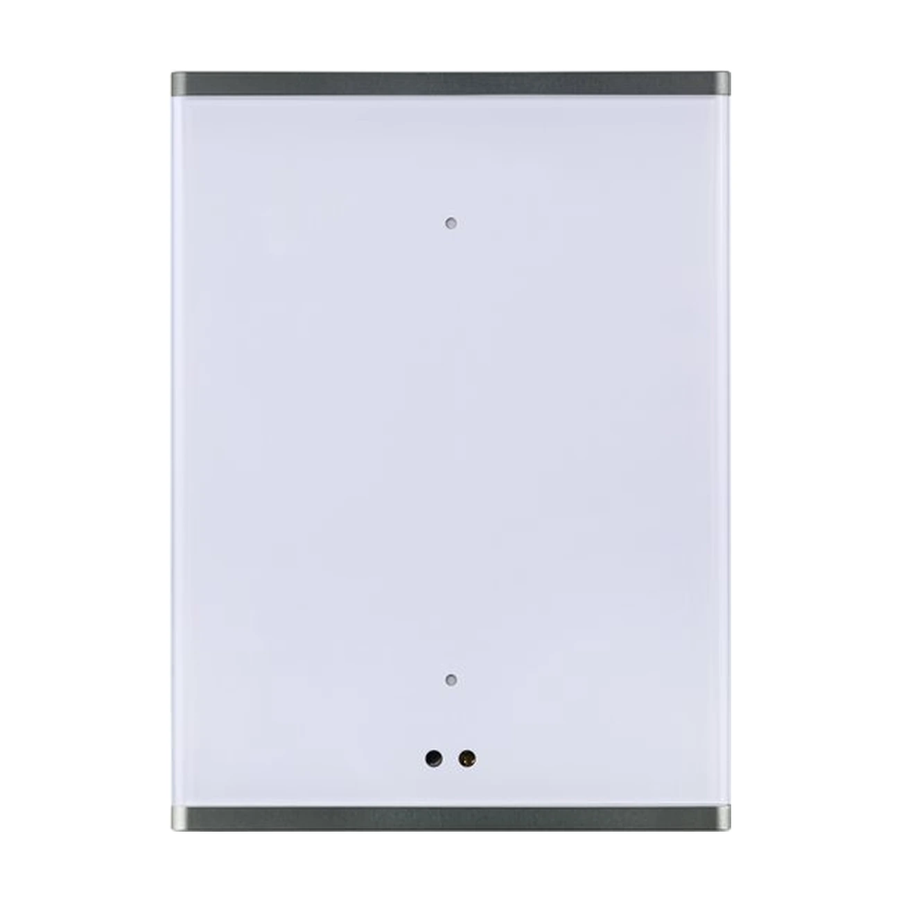 HDL-MPTF02-46-view-01 کلید لمسی دو پل US مدل HDL Prism Lite MPTF02.46 با پنل شیشهای عمودی و دو کلید لمسی