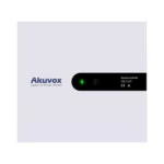 اکسس کنترل Akuvox A092S با بدنه فلزی مستطیلی روشن، نشانگرهای وضعیت روی نوار مشکی و لوگوی Akuvox در قسمت جلویی دستگاه