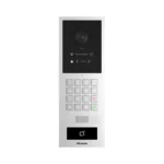 آیفون تصویری Akuvox S532 IP Version با بدنه آلومینیومی نقره‌ای، نمایشگر ۲.۸ اینچی، دوربین بالای پنل و صفحه‌کلید عددی