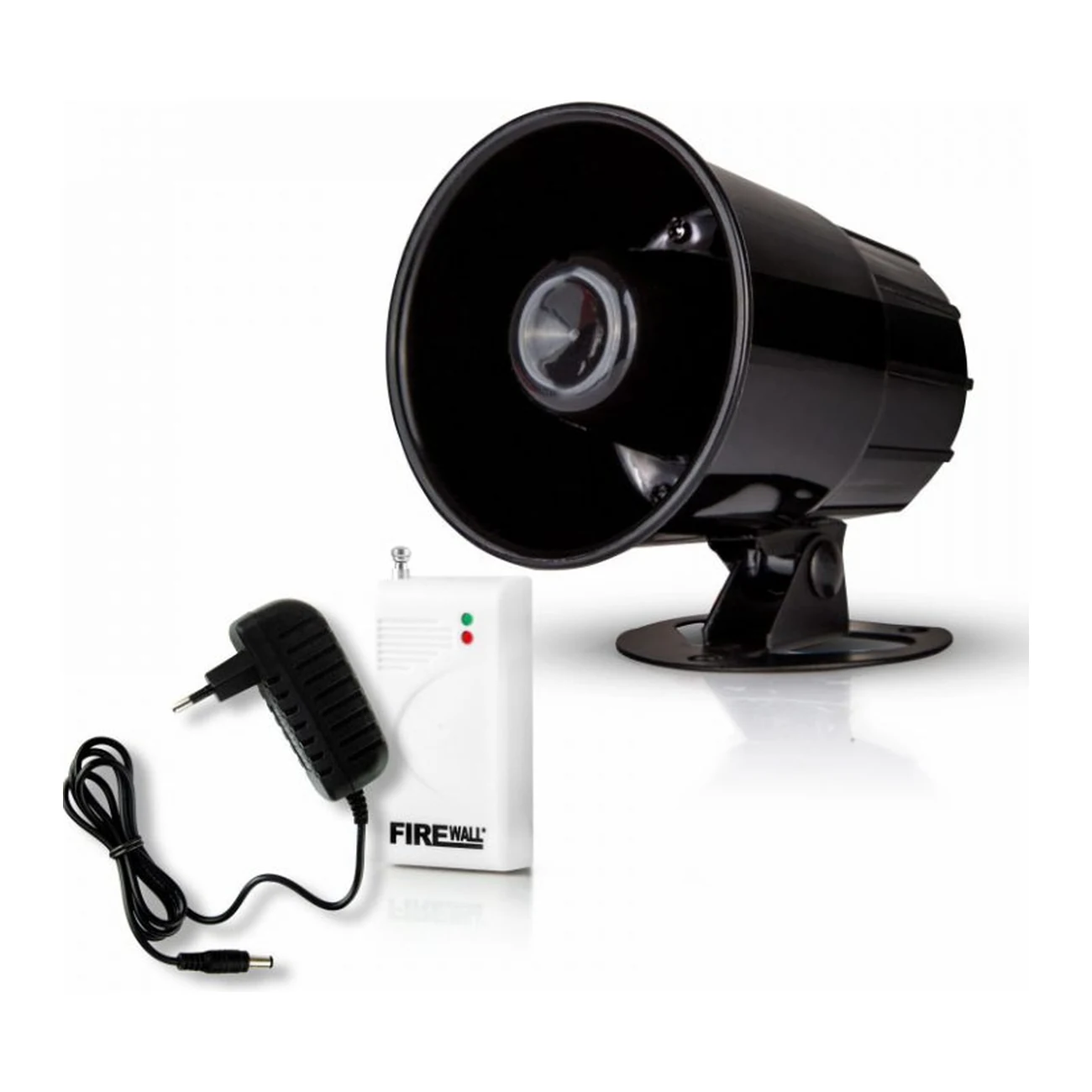 firewall-wireless-backup-siren-reference-01 آژیر فایروال مدل بکاپ بیسیم با بدنه پلاستیکی
