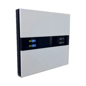 LCD کلید پیانویی لیبل دیجیتال چهار پل مکانیکال Zigbee با نمایشگر مرکزی و کلیدهای فیزیکی