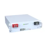 باتری لیتیومی ۵ کیلووات‌ساعت Growatt مدل HOPE 5.0LW-B1 با بدنه سفید مستطیلی، لوگوی گرووات و نمایشگر دایره‌ای مشکی در قسمت جلو