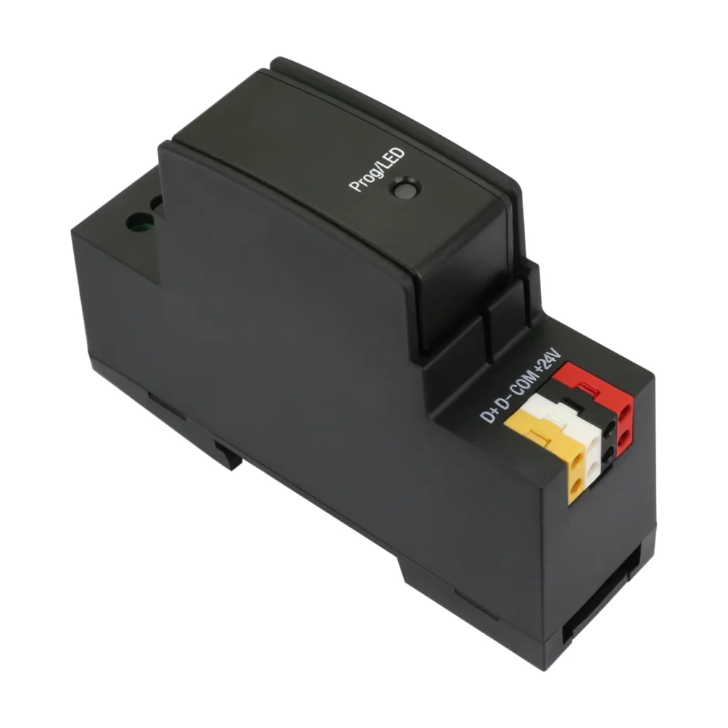 hdl-m485gw-40-buspro-rs485-interface-din-module-top-perspective-04