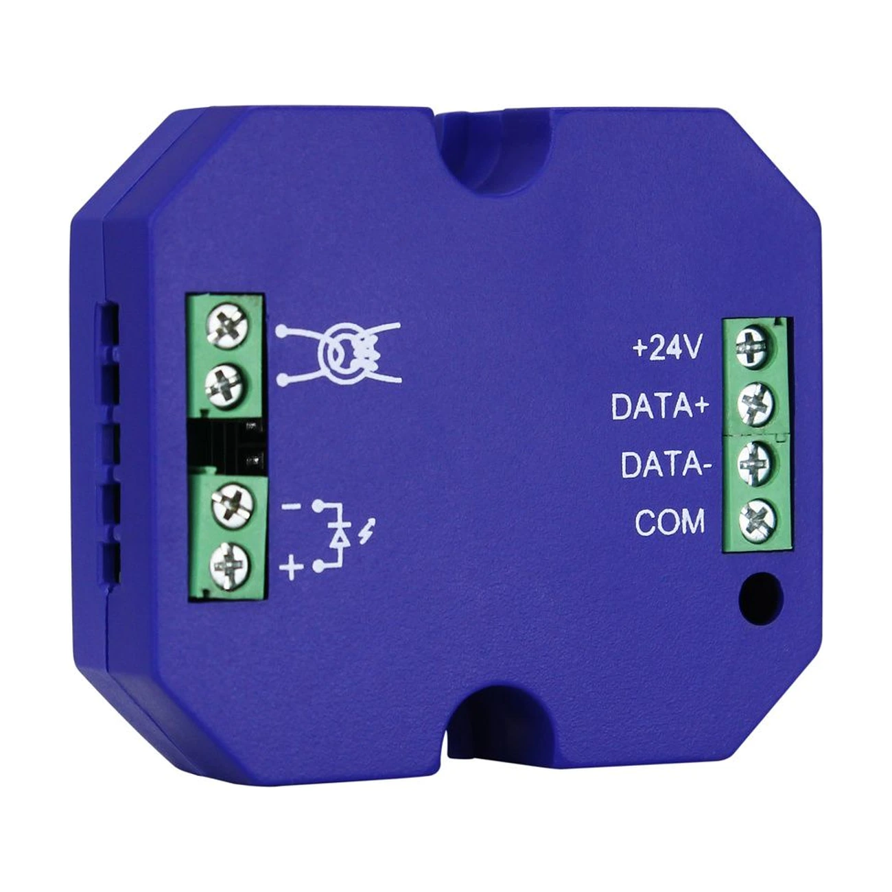 hdl-mir01f-20-ir-emitter-current-sensor-front-left-02 فرستنده مادون قرمز HDL مدل MIR01F.20 برای کنترل کولر گازی Split در سیستم هوشمند HDL Buspro