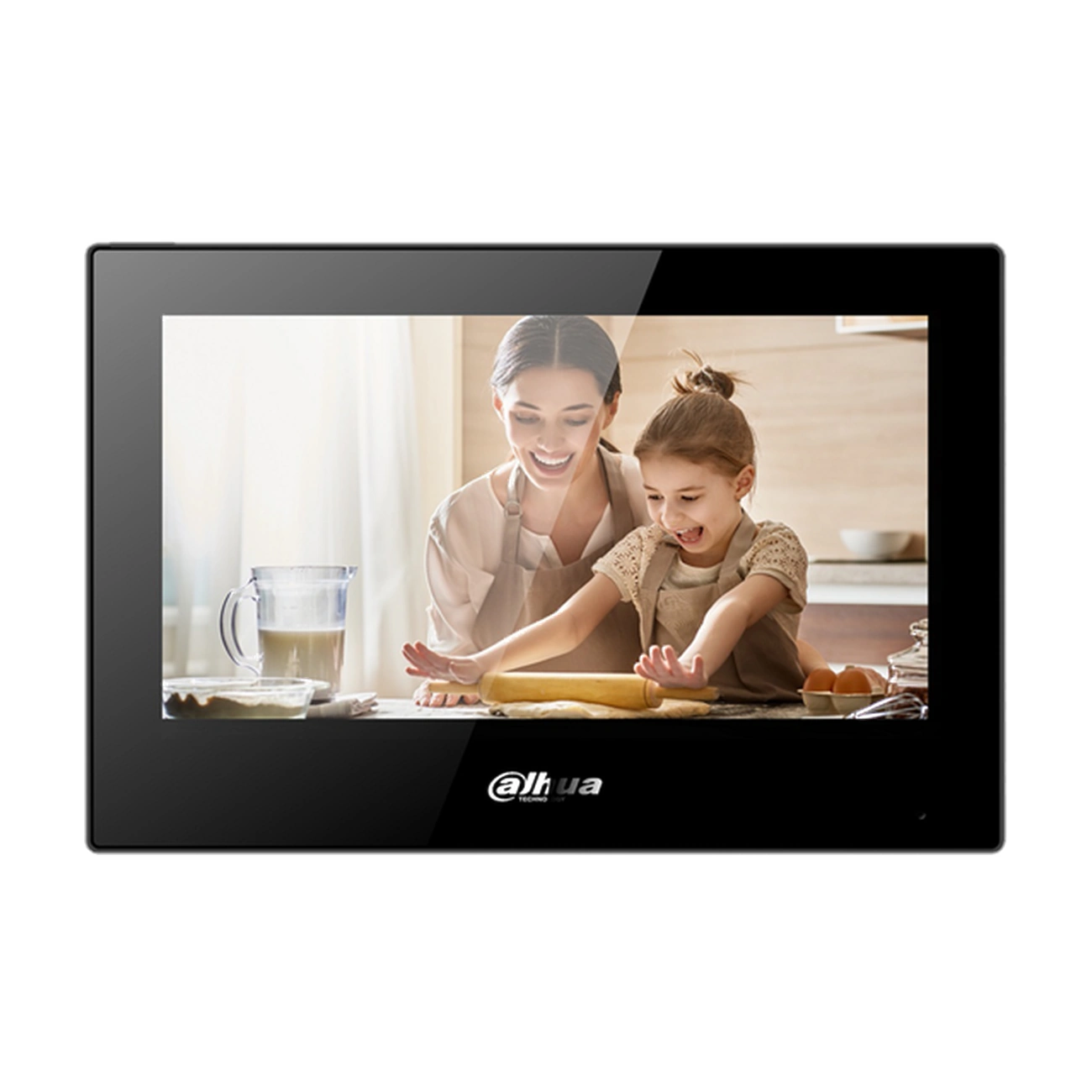 hdl-mvdi1301b-dahua-seven-inch-indoor-display-front-01 تاچ پنل ۱۰ اینچ HDL مدل MVDI1301B با نمایشگر لمسی افقی و بدنه مشکی