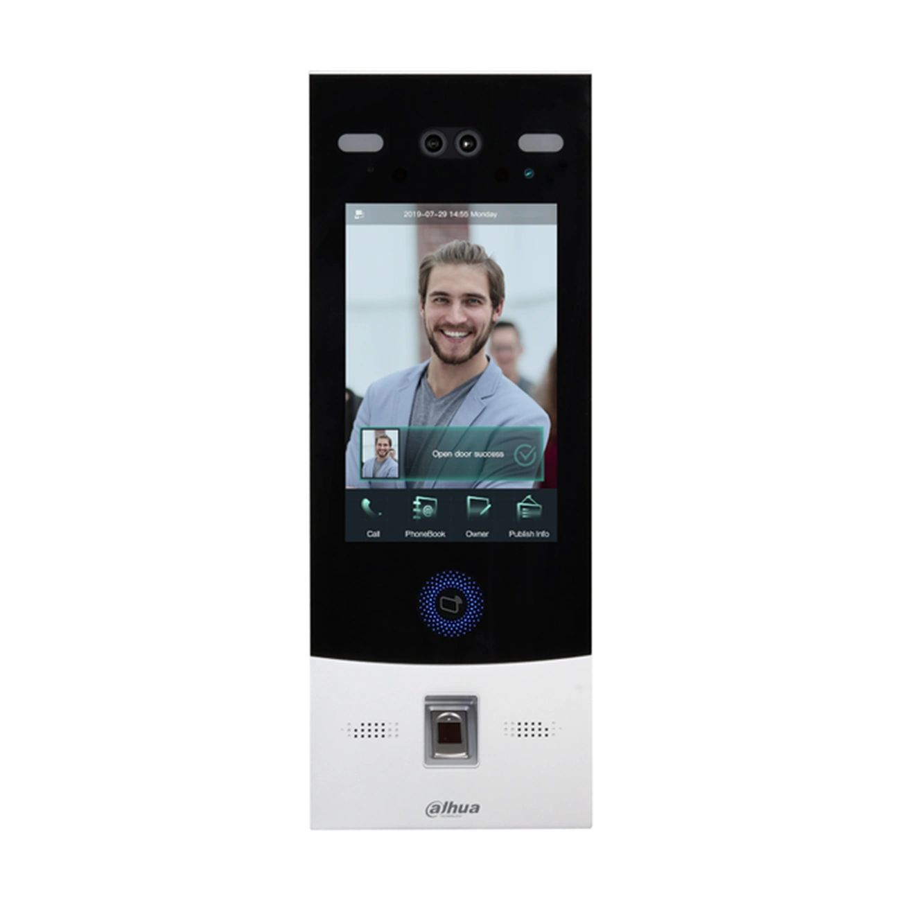 hdl-mvdos3202f-dahua-video-door-station-black-fingerprint-front-01 پنل تشخیص چهره مدل MVDOS3202F