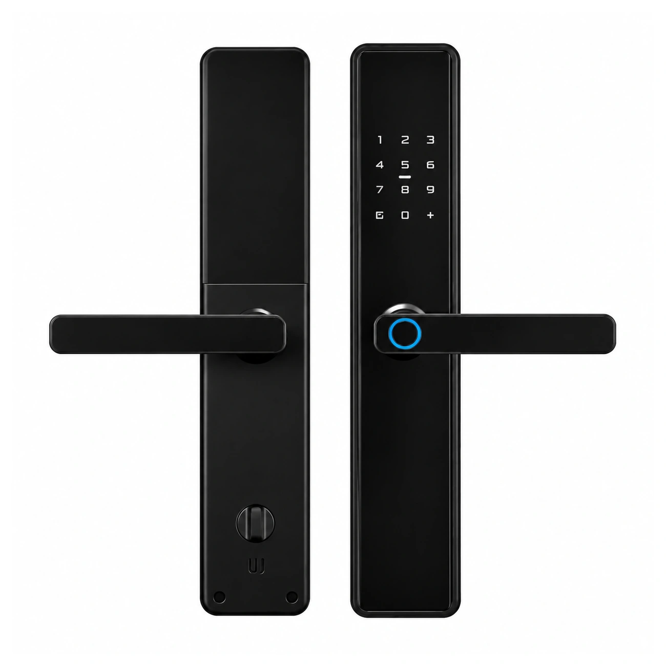 homelock-e100-smart-lock-front-rear-01 دستگیره هوشمند Homelock مدل E100