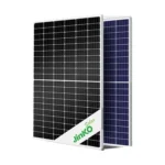 پنل خورشیدی ۶۲۰ وات Jinko Solar مونوکریستال دوطرفه N-Type با ساختار شیشه دوگانه و قاب آلومینیومی
