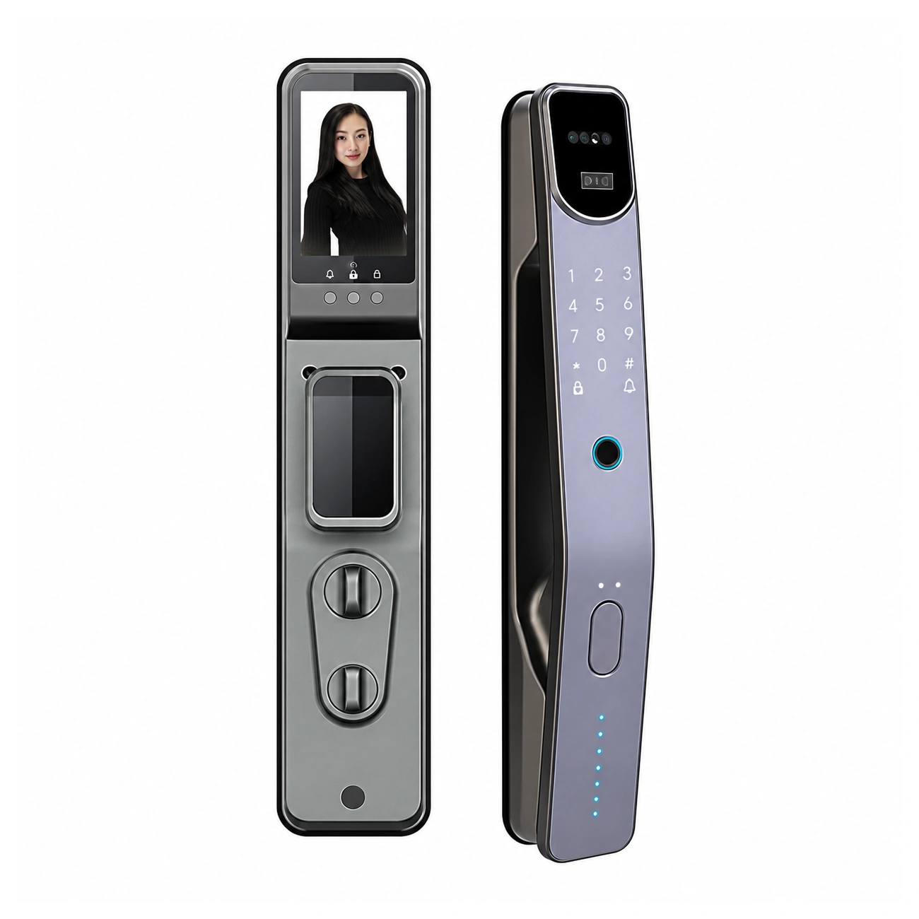 s10-smart-lock-upright-pair-02 دستگیره هوشمند HomeLock مدل S10 برای نصب روی درب ورودی ساختمان