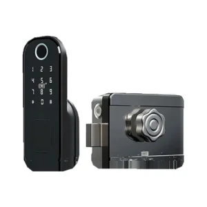 دستگیره SD05 سوباتان مشکی با اثر انگشت، صفحه رمز و قابلیت بازگشایی با کارت و اپلیکیشن