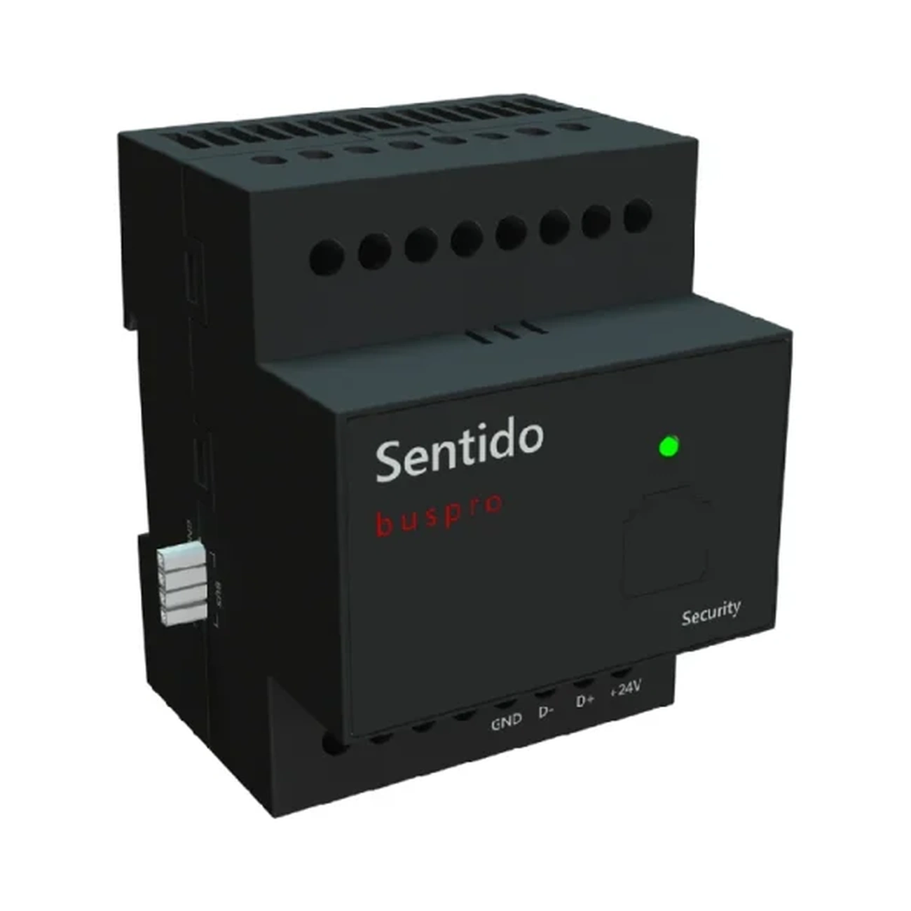 sentido-security-module-front-01 رله امنیتی Sentido مدل SE-SEC، ماژول امنیتی و حفاظتی ساختمان هوشمند با پروتکل SBus و حالتهای حفاظتی قابل تنظیم
