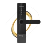دستگیره Simpled مدل 12F مشکی با پنل دیجیتال و دستگیره اهرمی