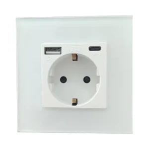 پریز و شارژر USB-A و Type-C ارت‌دار Livolo