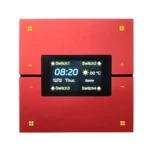 کلید 8 پل با نمایشگر LCD رنگی و پنل لمسی برای کنترل روشنایی هوشمند