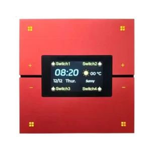 کلید 8 پل با نمایشگر LCD رنگی و پنل لمسی برای کنترل روشنایی هوشمند