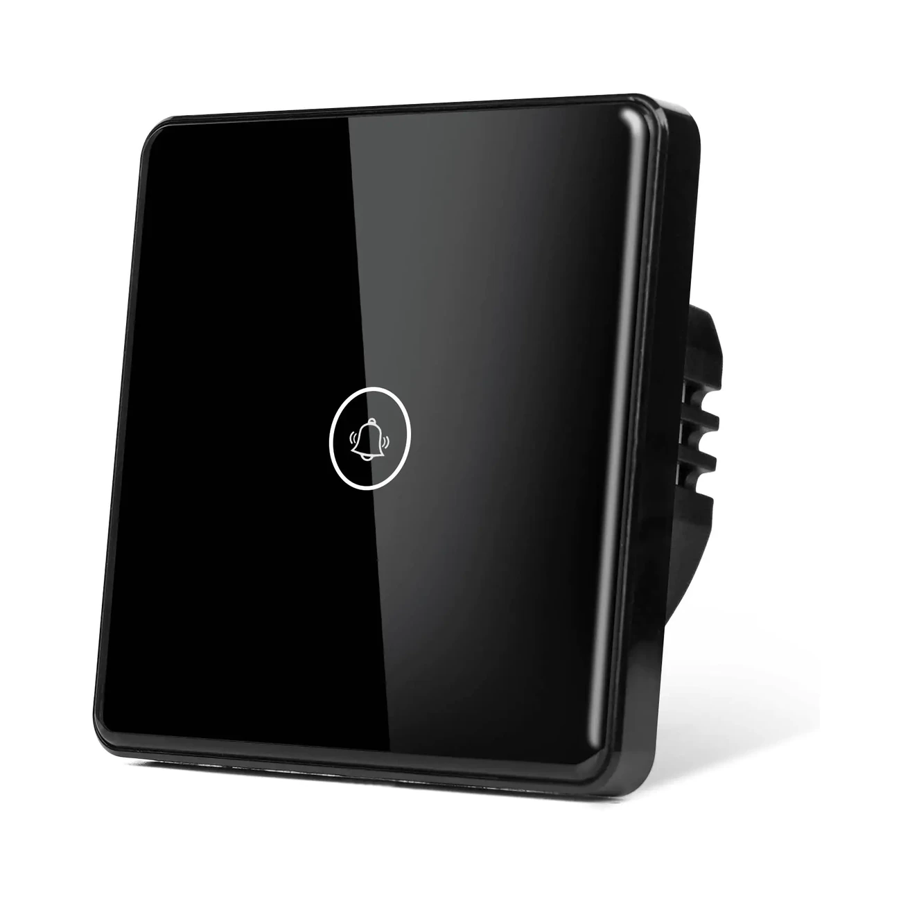 touch-switch-switch-touch-bell-view-07 کلید لمسی زنگ با صفحه ضدخش و فریم شیشهای یا آلومینیومی برای زنگ ورودی ساختمان