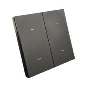 کلید فشاری پیانویی چهار پل با پنل شیشه‌ای، چهار بخش فشاری و نور پس‌زمینه LED
