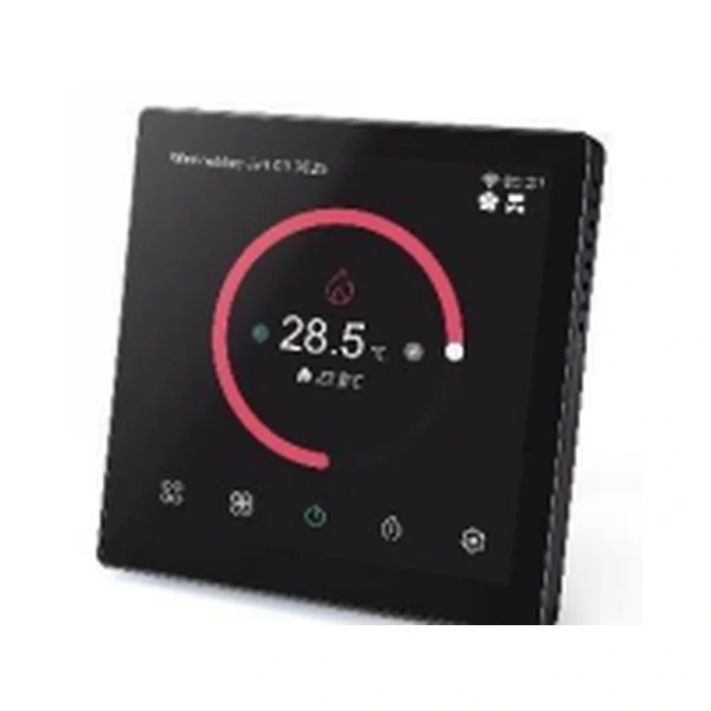 ترموستات لمسی هوشمند زیگبی با نمایشگر رنگی LCD چهار اینچ برای کنترل فن‌کویل و گرمایش از کف